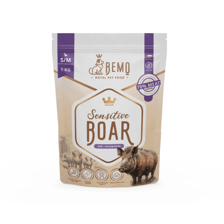 BEMO Sensitive with boar 1kg S/M