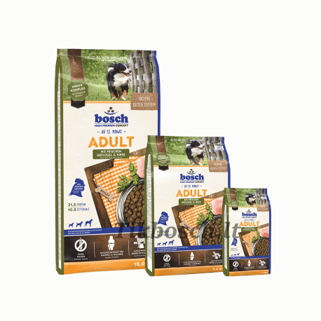 bosch ADULT Poultry & Millet 15kg+3kg (bonus)