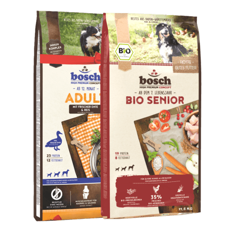 Rinkinys ADULT Duck & Rice 15kg + 11,5kg Bio Senior